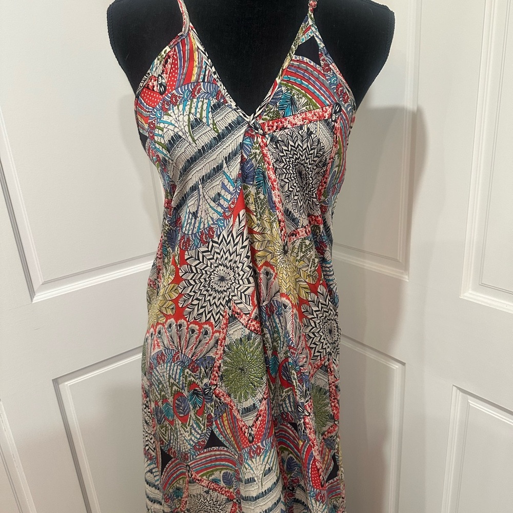 Couture Tolani Colorful Floral Mosaic Maxi Dress